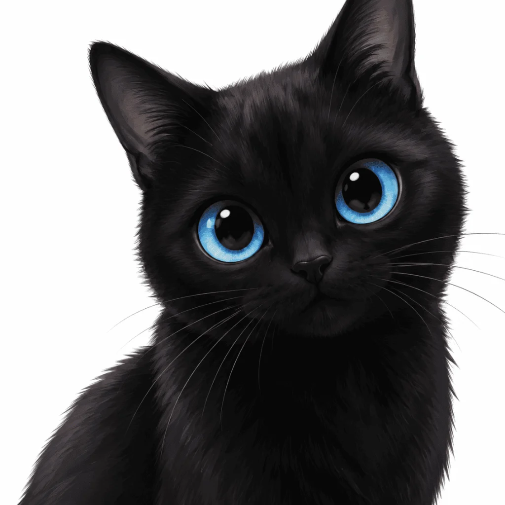 black cat pixel art by number cropped pixel art color by number